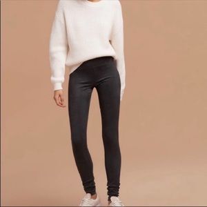 Wilfred Free Black Daria Faux Suede Leggings XS